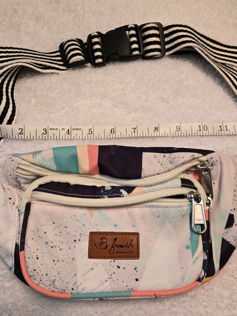 B Fresh Fanny Pack, 90s Vibe Into The Abiss Print